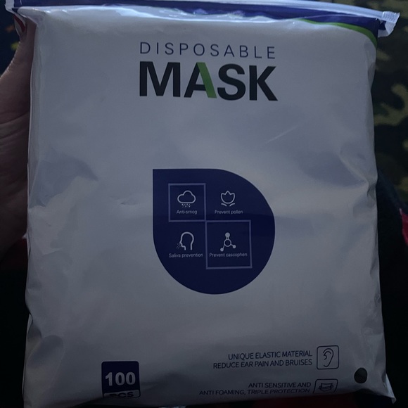 🆕 100 pack⚫️ black mask ⚫️😷 - Picture 8 of 8